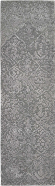 Nourison Opaline Opa14 Charcoal/silver Area Rugs