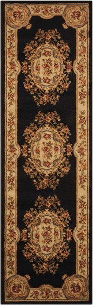 Nourison Paramount Par37 Black Area Rugs