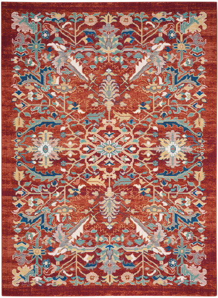 Nourison Parisa Psa02 Brick Area Rugs