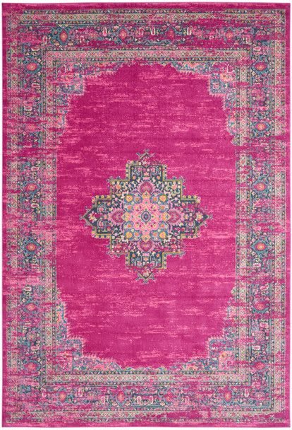 Nourison Passion Psn03 Fuchsia Area Rugs