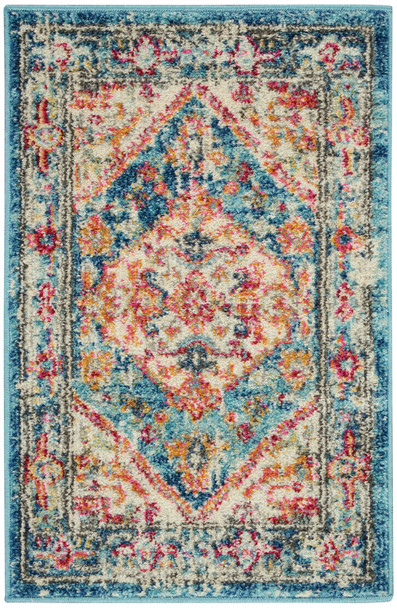 Nourison Passion Psn23 Ivory/light Blue Area Rugs