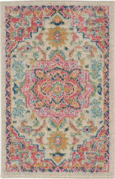 Nourison Passion Psn25 Ivory/pink Area Rugs