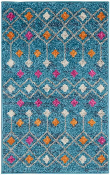 Nourison Passion Psn45 Blue/multicolor Area Rugs