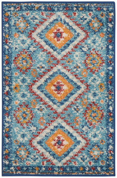 Nourison Passion Psn47 Blue/multicolor Area Rugs