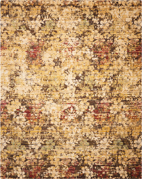 Nourison Rhapsody Rh004 Beige/gold Area Rugs