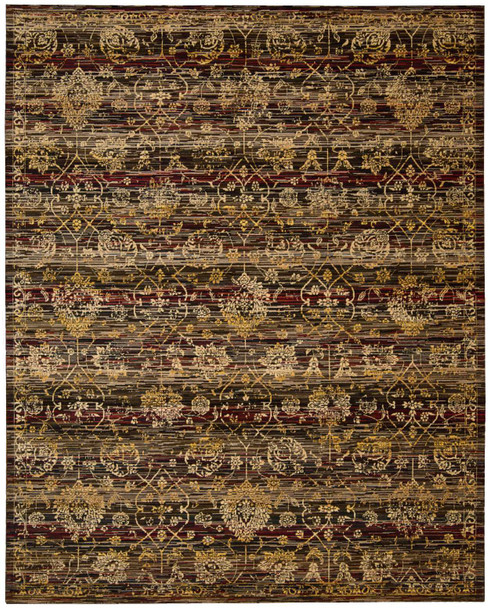 Nourison Rhapsody Rh007 Ebony Area Rugs