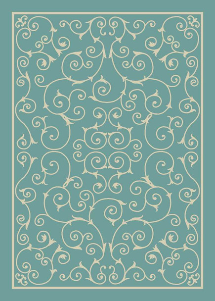 Nourison Home & Garden Rs019 Light Blue Area Rugs