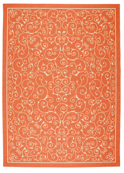 Nourison Home & Garden Rs019 Orange Area Rugs