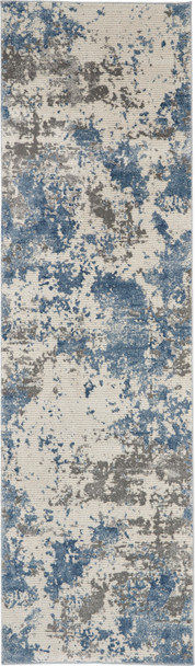 Nourison Rustic Textures Rus08 Grey/blue Area Rugs