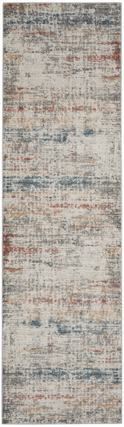 Nourison Rustic Textures Rus14 Light Grey Multi Area Rugs