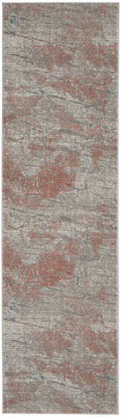 Nourison Rustic Textures Rus15 Light Grey/rust Area Rugs