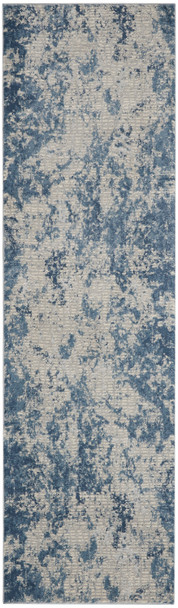 Nourison Rustic Textures Rus16 Grey/blue Area Rugs