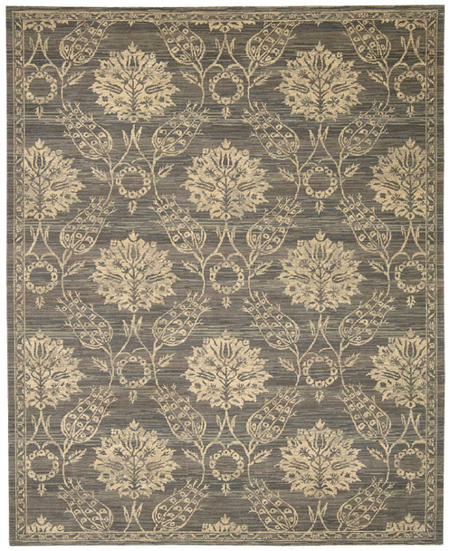 Nourison Silk Elements Ske31 Graphite Area Rugs