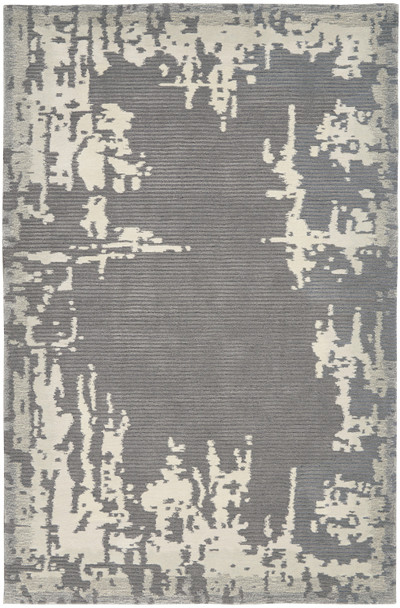 Nourison Symmetry Smm02 Grey/beige Area Rugs