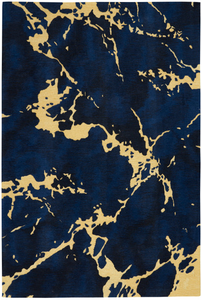 Nourison Symmetry Smm09 Navy Area Rugs