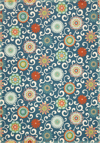 Waverly Sun N' Shade Snd84 Blue/multicolor Area Rugs