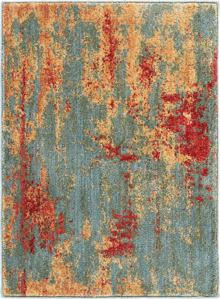 Nourison Somerset St91 Teal/multicolor Area Rugs