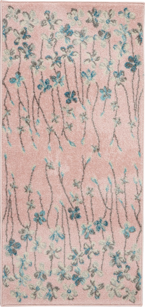 Nourison Tranquil Tra04 Pink Area Rugs