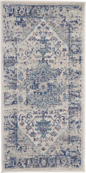 Nourison Tranquil Tra06 Ivory/light Blue Area Rugs