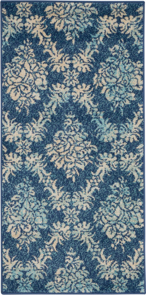 Nourison Tranquil Tra09 Navy/light Blue Area Rugs