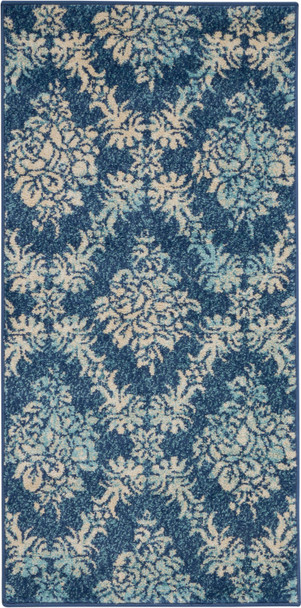 Nourison Tranquil Tra09 Navy/light Blue Area Rugs