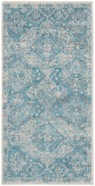 Nourison Tranquil Tra13 Lt.blue/ivory Area Rugs