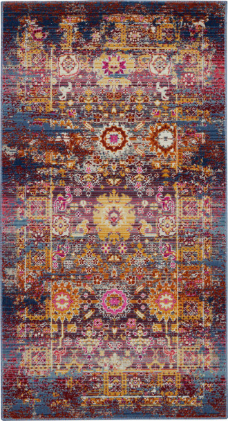 Nourison Vintage Kashan Vka03 Red/multicolor Area Rugs