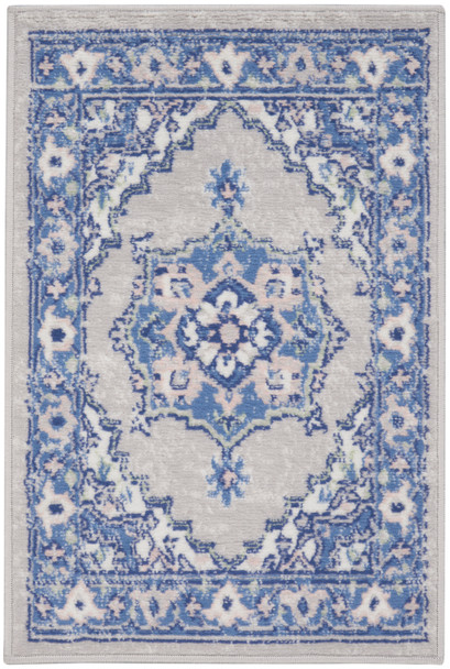 Nourison Whimsicle Whs03 Grey Blue Area Rugs