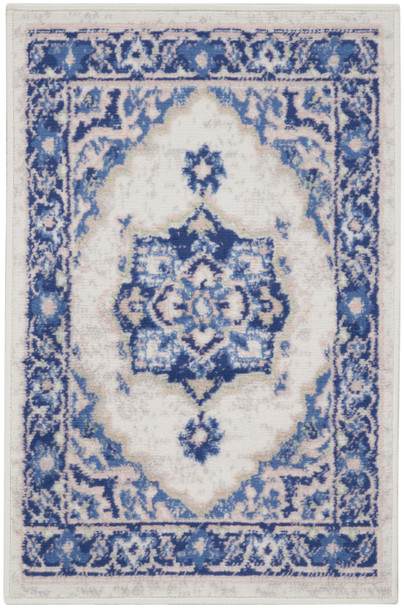 Nourison Whimsicle Whs03 Ivory Blue Area Rugs