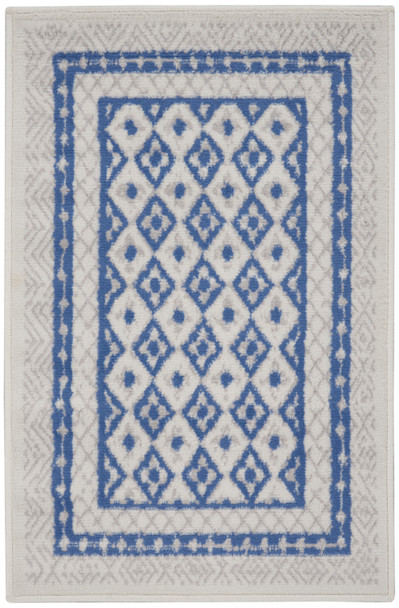 Nourison Whimsicle Whs13 Ivory Blue Area Rugs