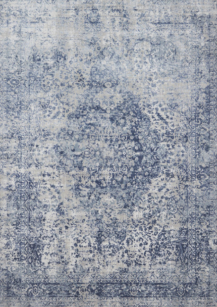 Loloi Patina Pj-04 Blue / Stone Power Loomed Area Rugs