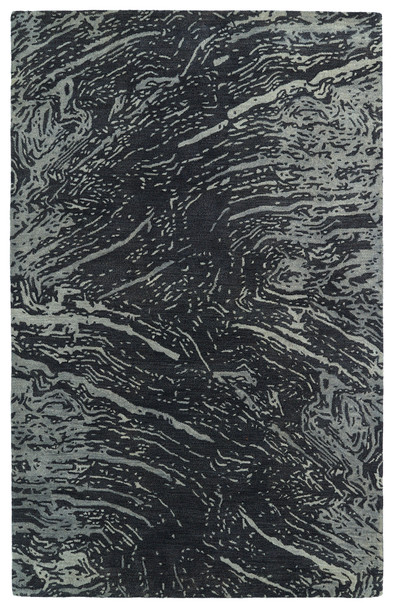 Kaleen Brushstrokes Hand-tufted Brs01-38 Charcoal Area Rugs