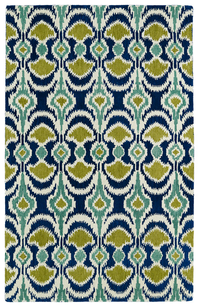 Kaleen Global Inspirations Hand-tufted Glb03-17 Blue Area Rugs