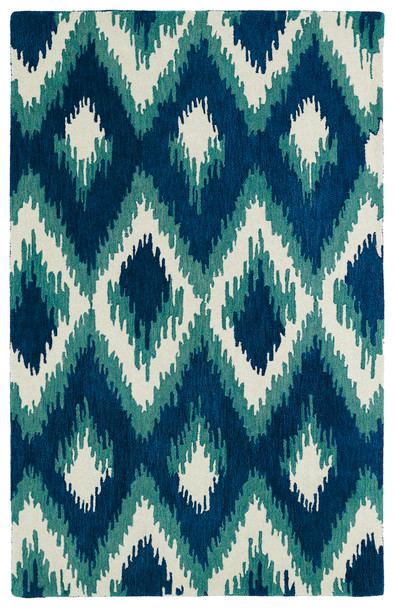 Kaleen Global Inspirations Hand-tufted Glb10-17 Blue Area Rugs