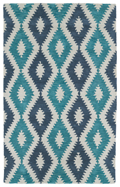 Kaleen Lakota Hand-tufted Lkt01-78 Turquoise Area Rugs