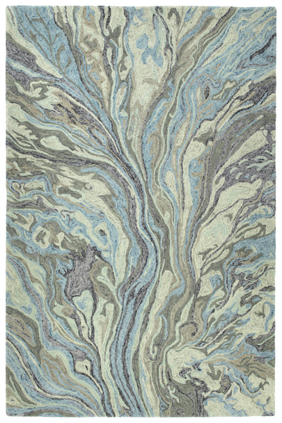 Kaleen Marble Hand-tufted Mbl04-17 Blue Area Rugs