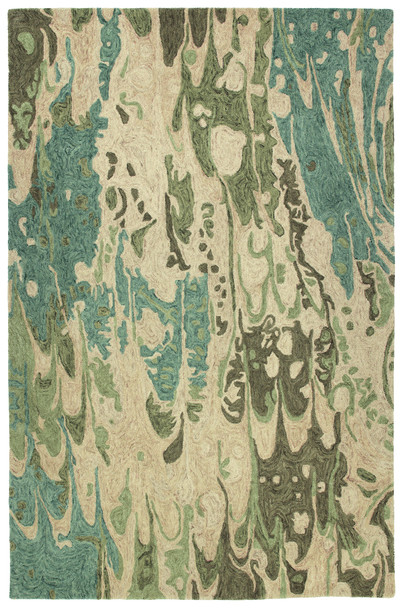 Kaleen Marble Hand-tufted Mbl05-50 Green Area Rugs