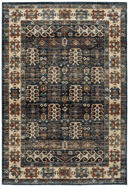 Kaleen Mcalester Machine Made Mca02-17 Blue Area Rugs