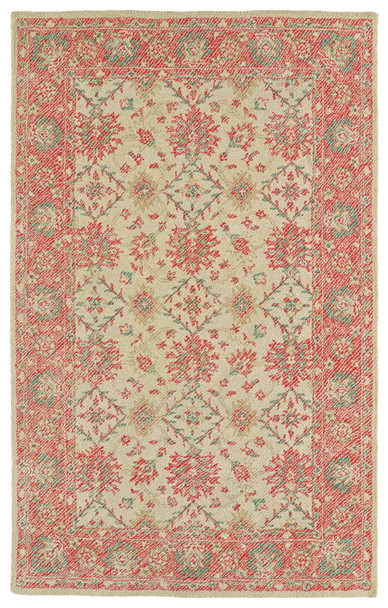Kaleen Weathered Hand-tufted Wtr06-36 Watermelon Area Rugs