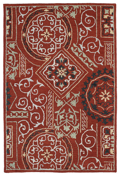 Kaleen Brooklyn Hand Tufted 5302-25 Red Area Rugs