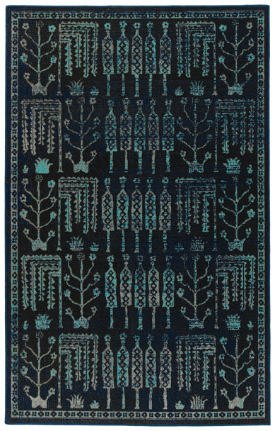 Kaleen Zuma Beach Machine Made Zum02-22 Navy Area Rugs