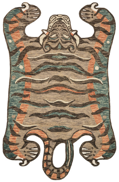 Loloi Feroz-loloi X Justina Blakeney Collection Fer-04 Berry Hooked Area Rugs