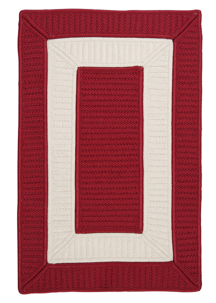 Colonial Mills Rope Walk Cb97 Red Area Rugs