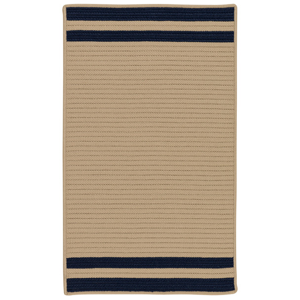 Colonial Mills Denali End Stripe De75 Navy Area Rugs