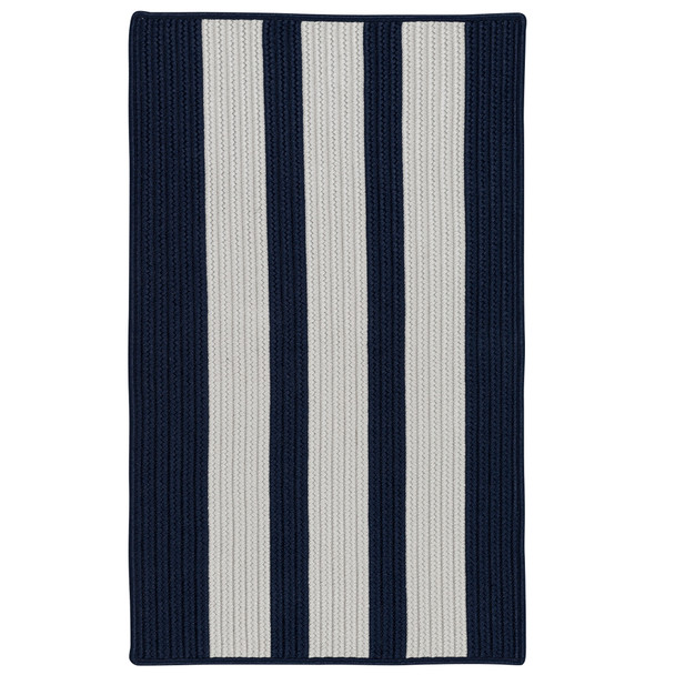 Colonial Mills Everglades Vertical Stripe Ev57 Navy Pier Area Rugs