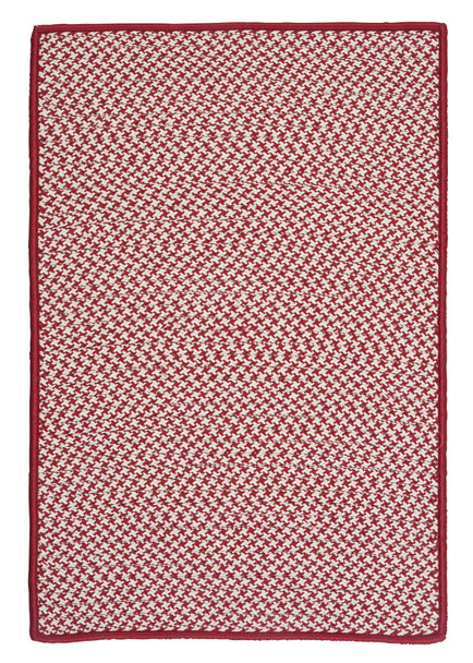 Colonial Mills Outdoor Houndstooth Tweed Ot79 Sangria Area Rugs