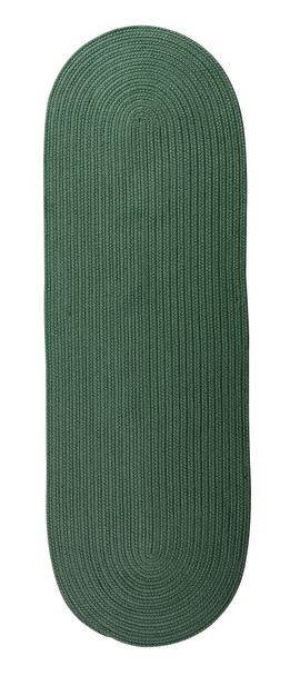 Colonial Mills Reversible Flat-braid (oval) Runner Rv62 Hunter Green Area Rugs