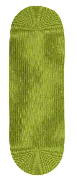 Colonial Mills Reversible Flat-braid (oval) Runner Rv65 Lime Area Rugs