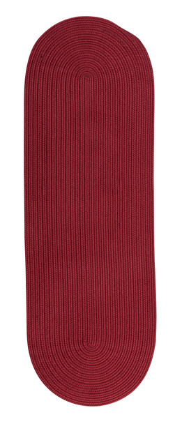 Colonial Mills Reversible Flat-braid (oval) Runner Rv72 Red Area Rugs