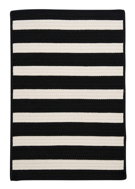 Colonial Mills Stripe It Tr89 Black White Area Rugs